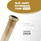 Everflow Slip Joint Extension Tube for Tubular Drain Applications, 20GA Brass 1-1/2"x12" 22412-20 - alternate 4